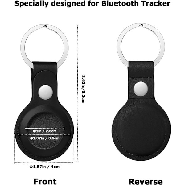 4 st nyckelringar kompatibla med Airtag, Airtag nyckelring, bärbar och tvättbar anti-scratch skyddande fodral för Apple AirTags