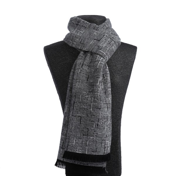 Varm rutete skjerf for menn, varmt sjal, 30*180 cm