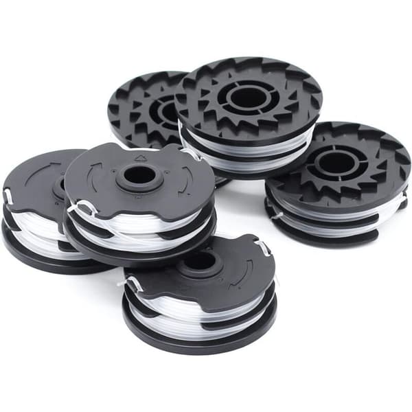 Pakke med 6 kompatible med Parkside PRT 550 A1-B2-C3 TLP-1 gressklipper tilbehør spole -