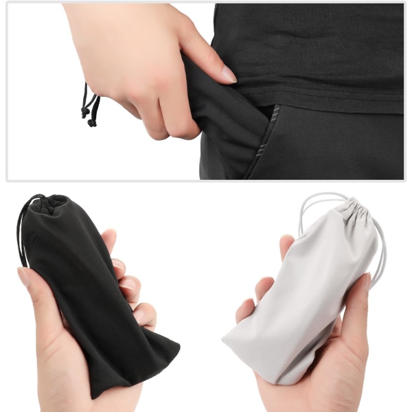 Mikrofiber Solbriller Brilleetui Pose 6 Pakke, Gadgets Rengøring Opbevaringspose Slip i Brilleetui