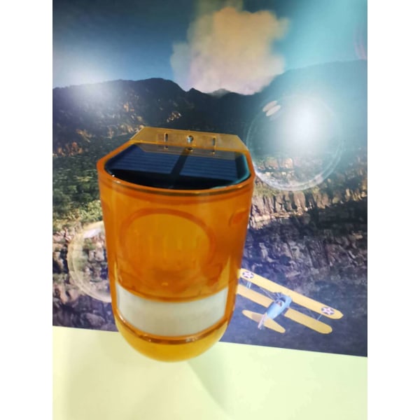 Solar Alarm Sirene Lampe Sikkerhetsalarm, 1/2 Pakke 129dB Høyt Advarsel
