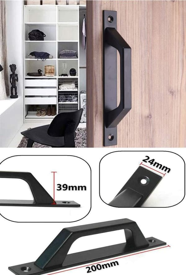 Hylse et par på 200 cm (svart)