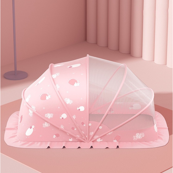 Baby Säng Myggnät, Pop up Bärbar Fällbar Myggnät Fällbar Baby Säng, Insektskydd med Inomhus Anti-ljus Säng Myggnät