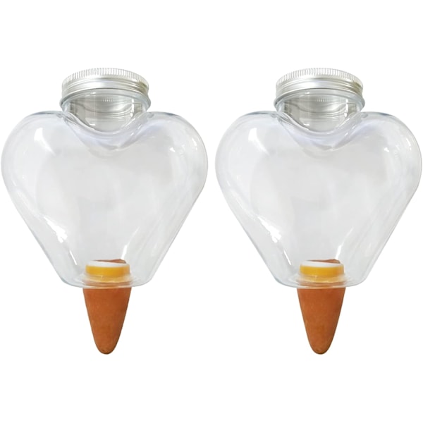 2 stk. kegleformet vandingsflaske 500 ml, indendørs plante lerkugle, automatiske vandingssystemer til plantepotte, vanddispenser planter vanding ferie