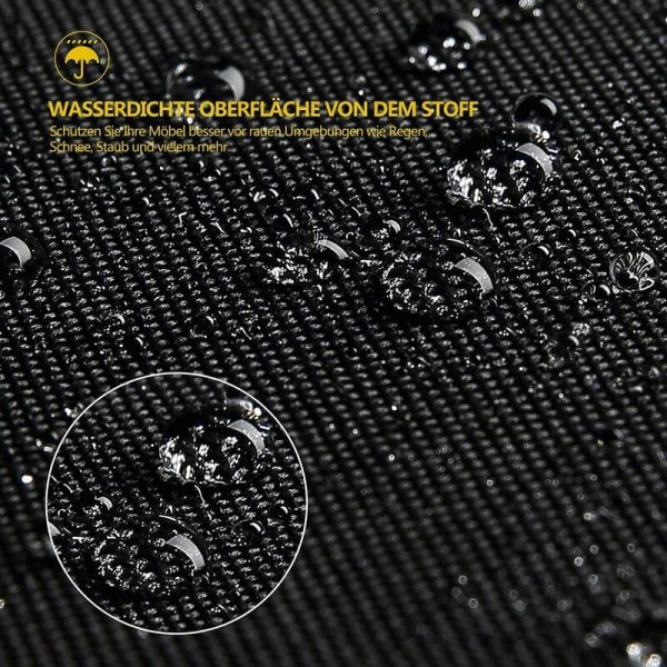 Offset Parasol Cover, Anti-UV/Anti-Vind/Vandtæt 420D Oxford Stof Beskyttende Cover til Offset Stang Parasol (280x30/81/46cm) - Sort