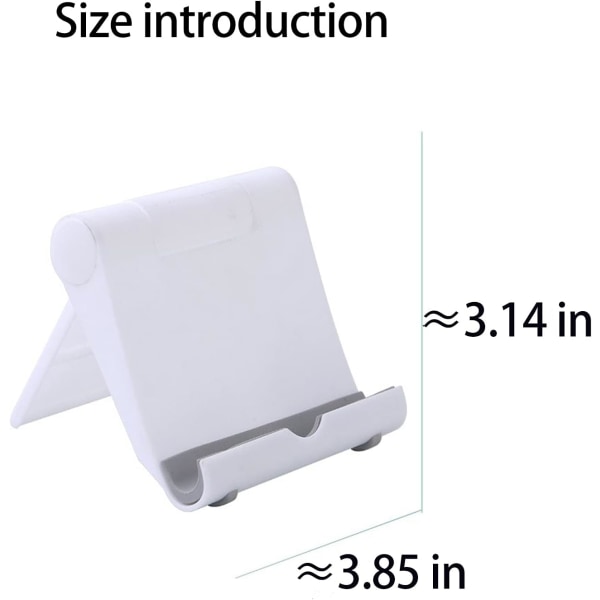 2-pak plast justerbar foldebordsstativ til 6-11" tablet
