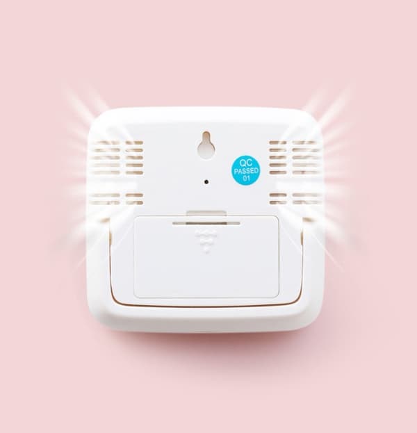 Inomhus termometer digital hygrometer, inomhus väderstation, fuktsensor med bakgrundsbelysning, ℃ / ℉-funktion, klocka/datum, för sovrum