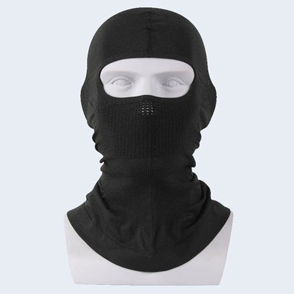 Skimaske Full Face Skjerf Sykling Full Face Deksel Balaclava Vinter Hals Hode Varmer Motorsykkel Fiske Hjelm Line(svart)