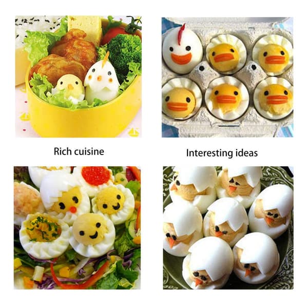 Egg Cutter Set Multifunksjonell Egg Cutter Egg Decorator, Egg Cutter Kan Brukes Som En Fruktskjærer, Utsøkte Kjøkken Tilbehør