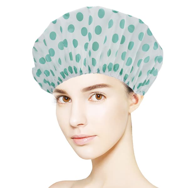 6 Dusjhette Elastisk Badehette Gjenbrukbar Hette med Elastiske Bånd for Kvinner Jenter Dusj SPA Salong 6 PCS Rosa Lilla Grønn Blå Svart Grå