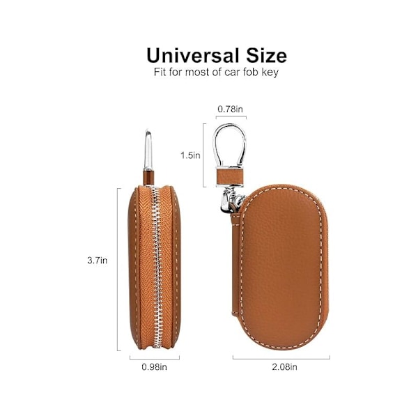 Nyckelhållare, Nyckel Key Pu Clef Clear Cle Clear Wirdler med dragkedja, Key Porte Pour Men Porte