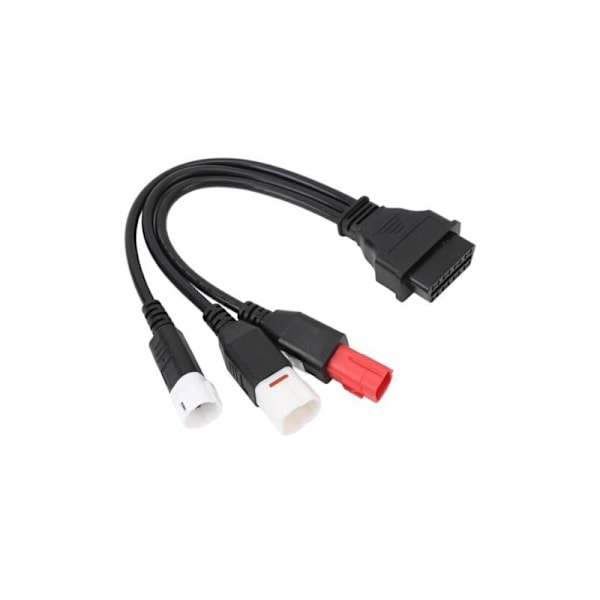 2 kpl Plug and Play moottoripyöräskannerin adapterikaapeli 3-nastainen 4-nastainen Yamahaan 6-nastainen Hondaan 16-nastainen OBD 2 uros-naaras jatkokaapeli moottoripyörä D