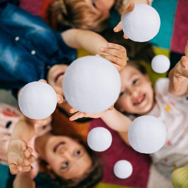 60-delers gjenbrukbare vannballer for utendørs leker og spill hvit