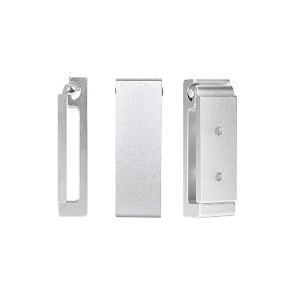 Set med 4 hopfällbara väggkrokar - krok för osynliga kappor, aluminium väggkrok, väggupphängningskrok i aluminiumlegering hopfällbara kilar i 90 ° - argent