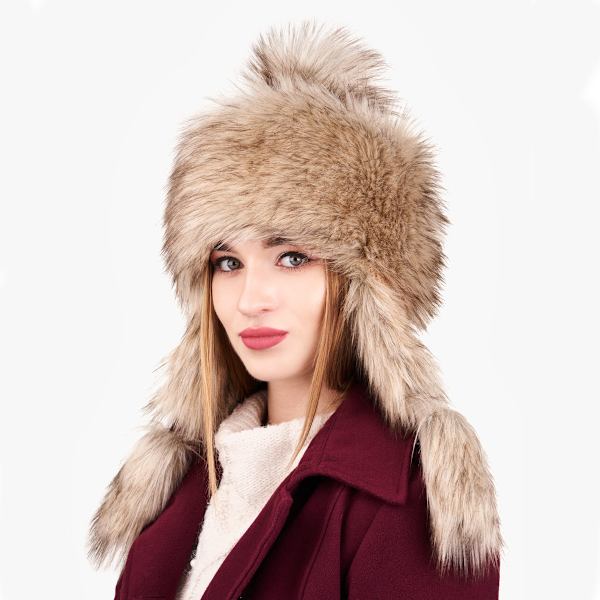 Dame Faux Fur Catcher Hat - Sjov, varm og anderledes russisk pelshat