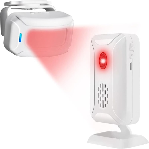 CCYKXADETTOR BEVÆGELSESSENSOR, trådløs dørklokke, hjemmealarmsystem kit med 1 sensor og 1 modtager, elektronisk sensor elektronisk enhed til butikker, kontorer