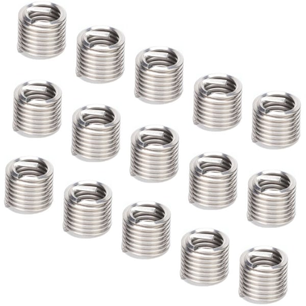 Sæt med 50 reparationsmøtrikker til gevind, beskyttelsesmuffe til spiralfjederskruer, M10 x 1,5 x 1,5 D