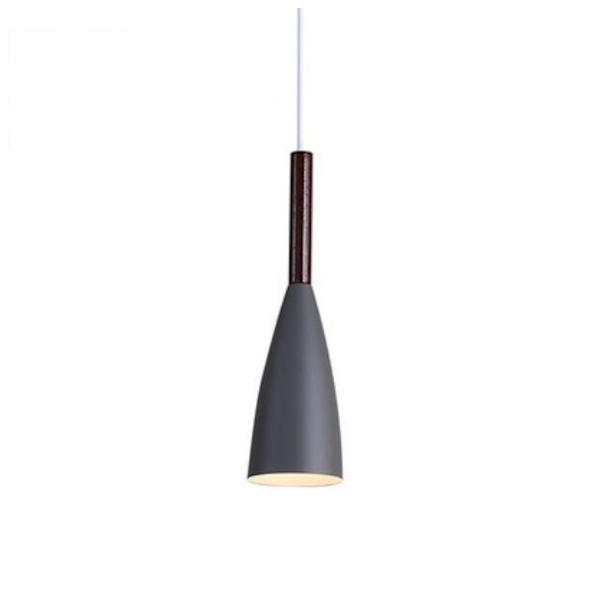Hengende lampe, lysekrone nordisk enkel moderne kreativ makaron enkelthode taklampe (grå)
