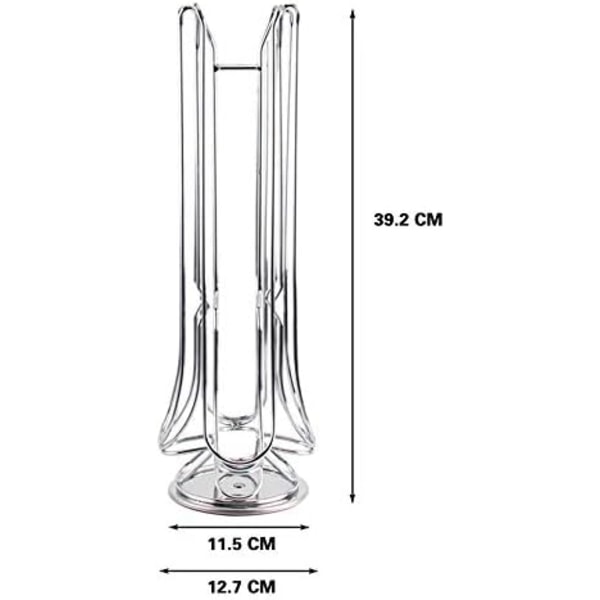 Kaffe-kapselholder kompatibel med Vertuo (24 x kapsler) - Holdere for kaffe-kapsler - Roterende holder