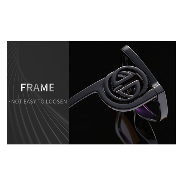 Fashion Large Frame Creative Eyewear - Black, Solbriller, New Net