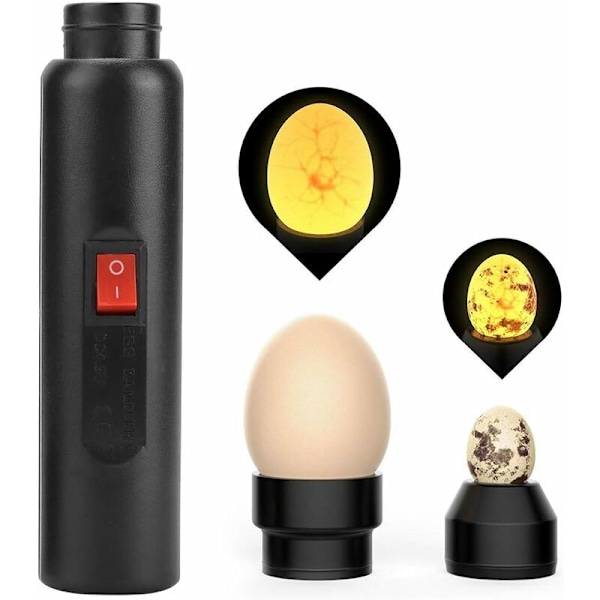 Ägglampa för ägglysning, LED-lampa för att kontrollera bärbar ägginkubator, ficklampa med batteri för fjäderfä, fjäderfä, fjäderfä