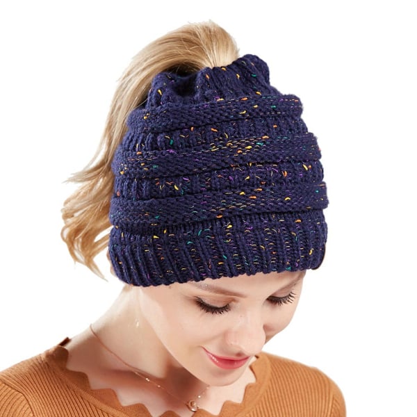 1 pcs Autumn/Winter Floral Knitted Ladies Hat