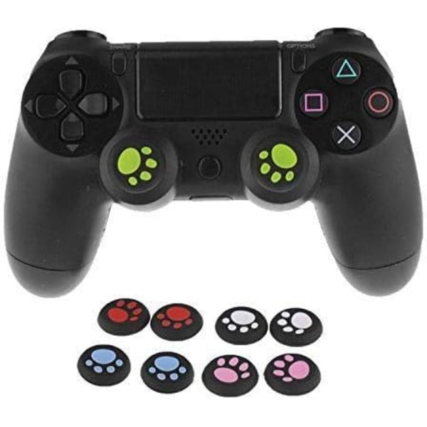 Silikon skyddande hölje för Sony PS3 PS4 PS2 Xbox One Xbox 360 Xbox One X S PS4 Pro Gamepad Controller Röd+Blå Katt Mönster