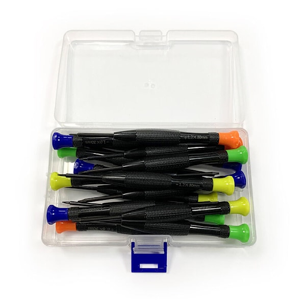 18 stk. Mini Magnetisk Torx Skruetrækkersæt Phillips Flad Hoved Skruetrækker med T2 T3 T4 T5 T6 T7 T8 T9 T10 til Xbox, Computer, Telefon, Ur, Juveler
