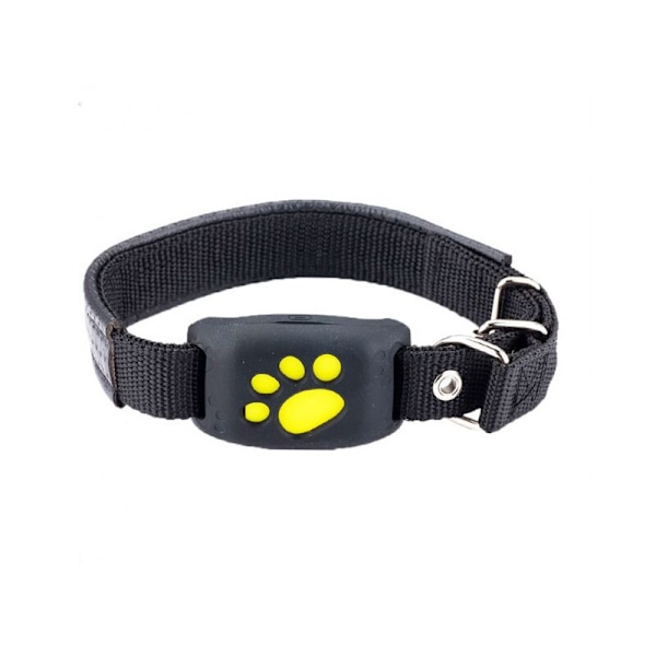 Svart GPS-katt GPS-spårare Anti-förlust Halsband Realtidsövervakning Lokaliserare för djurhalsband med mikrofon