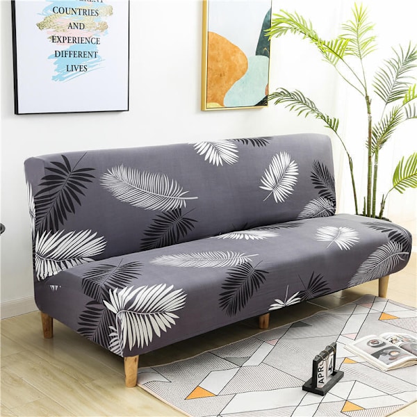 Uttrekkbart 3-seters utvidbart sofatrekk, sofatrekk for sammenleggbar benk uten armlener 190-220cm 1 stk