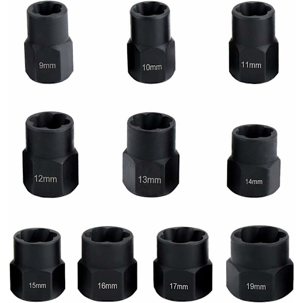 Sief spill, muttertrekker, pipe for skadet boltuttrekker 9-19mm (10 stk)