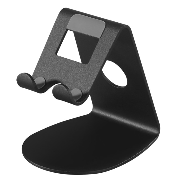 Svart telefonstativ, telefonholder - Skrivebordsstativ for iPhone 14 Pro Max Plus, 13/12/11 Pro Max, Mini XS Max XR X 8 7 6, Huawei, Samsung S10 S9 S8