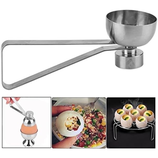 Eggkoker, eggåpner og kutter for hardkokte og bløtkokte egg