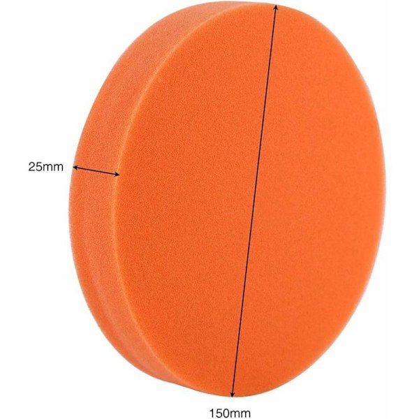 Poleringssvamp til bil, 10 stk./lot 6 (150 mm) Poleringssvamp poleringspude sæt værktøj til polering tampon tampon tampon buffer