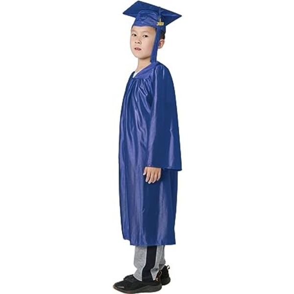 Preschool Toga Graduation Toque Barnkostym Fotografering Royal
