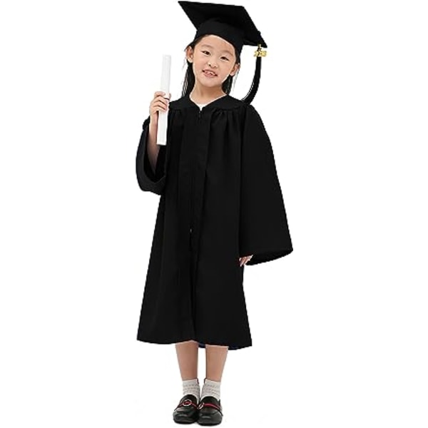 Mat förskola barn examen klänning och examen hatt med hänge