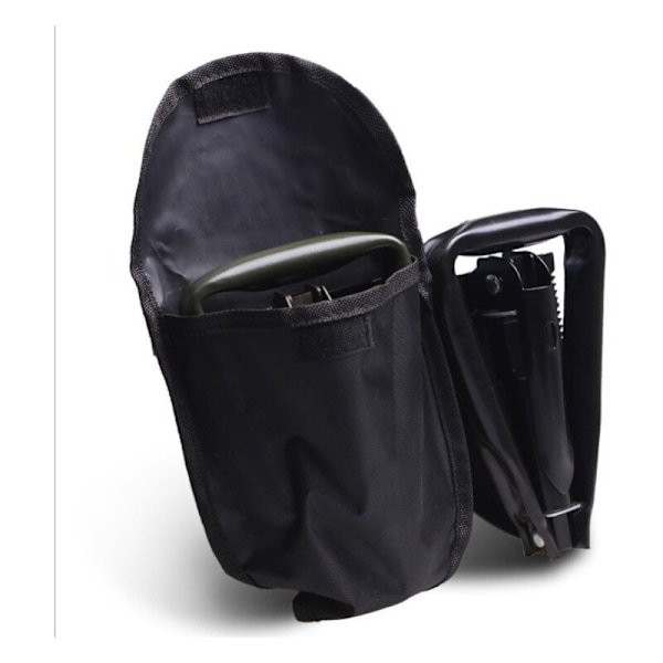 Sort - mini foldbar og multifunktionel militær skovl Militær foldeskovl mere end 30 camping strand strand havearbejde vandring vandring