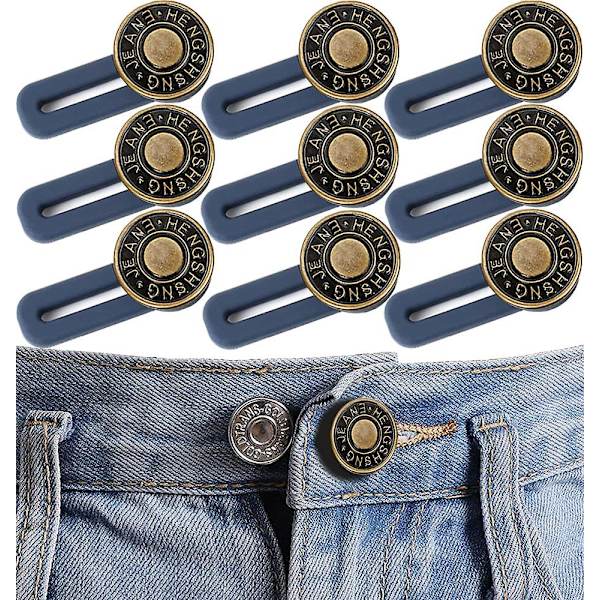 10 stk. Buksknapper Jean Knapper Pins Knapper Unisex