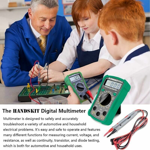 Lödkolvar 18 Delar Lödkolvsset, 60W Elektrisk Lödkolv Kit med 5 Spetsar, Justerbar Temperatur, Digital Multimeter, Ställ, Lödkolvstråd