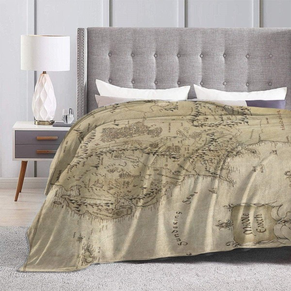 Teppe Middle Earth Map Teppe Ultra Soft Velvet Blanket Lightw