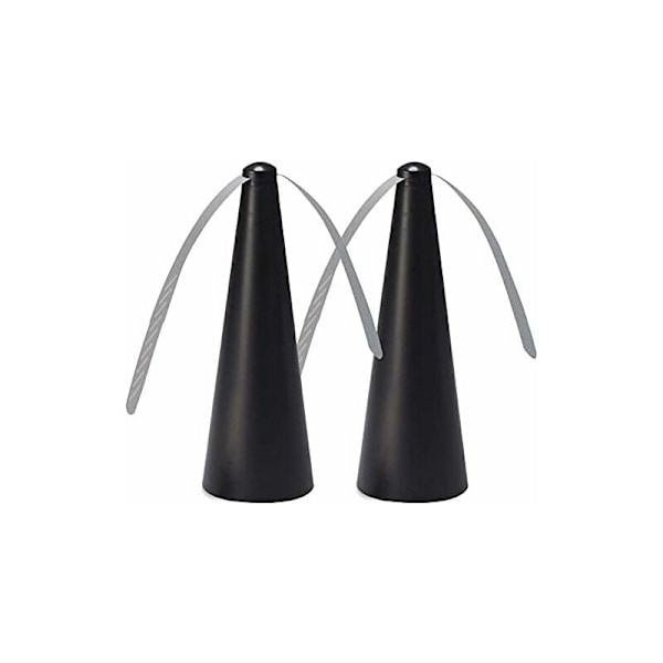 Blade Repel - 9 9 25cm kivuton anti -fling tuuletin - estää lentäviä hyönteisiä - Ulkoateria Puutarha Camping 2kpl Noir