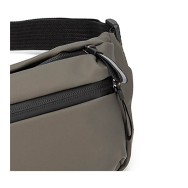 (Khaki) Herre Vanntett Fanny Pack med Justerbare Stropper for Reiser, Gåturer, Løping, Fotturer, Sykling, Pendling Utendørs