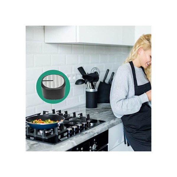 4 stk. Gaziniere-knapp, 6 mm knappdeksel erstatningstilbehør for universell gasskomfyr