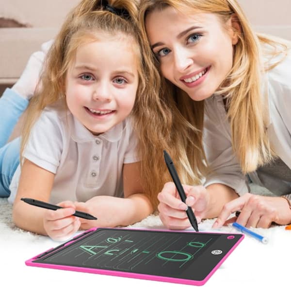 Børns digitale tegnebræt, praktisk LCD-skærm, 8,8-tommer tablet + pen (sort)