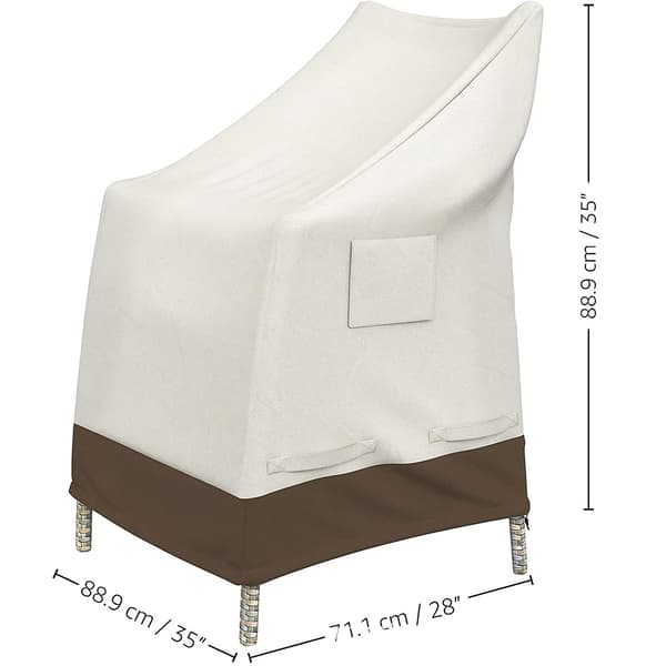 Stablet hagestoltrekk, beige + brun
