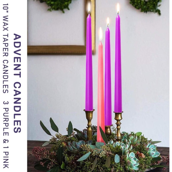 4-osaiset kartiomaiset kynttilät – joululahja kaikille
