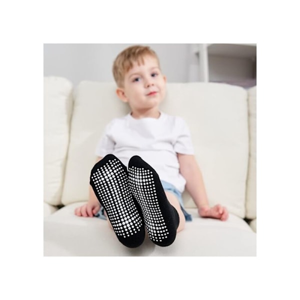 Halkfria babysockor med halkskydd för pojkar och flickor, spädbarn, småbarn, barn