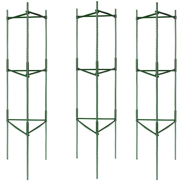 Set med 3 stödburar för trädgårdsväxter, tomatburar, växtbur, grönsakspaljé, tomatstöd, klätterväxtstöd