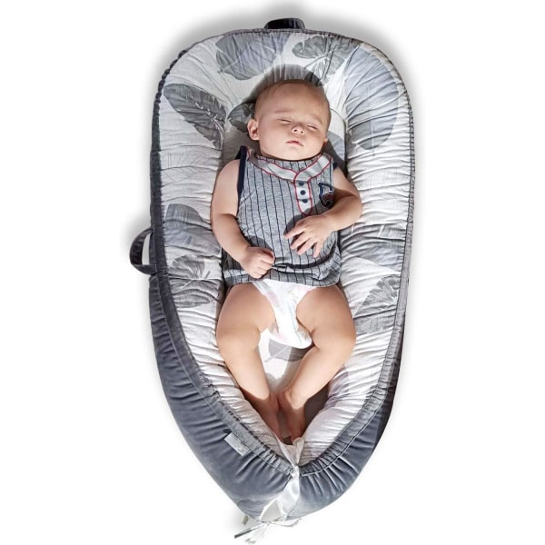 Cotton Baby Nest Cocoon-säng för nyfödda spädbarn och baby, bärbar resevagn, avtagbart och tvättbart cover