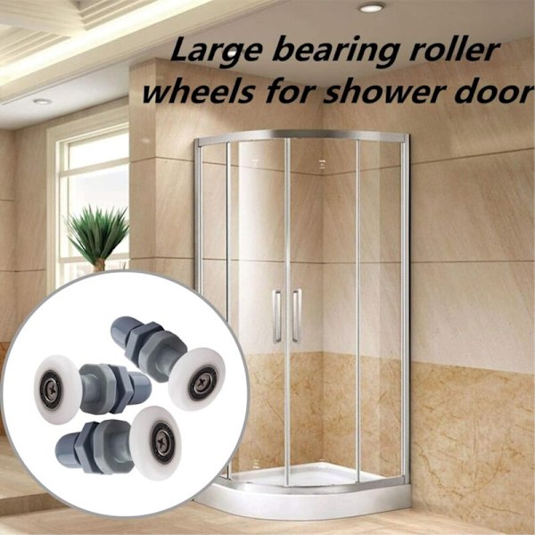 Dusjdørhjul, Roulette Skyvedør 4-delt Dusj For Rull for Skyvedusj Omfang Glass Porte Rouleaux Ruller (23mm)